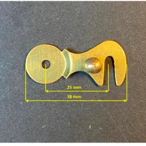 Mosiężny haczyk z gałką do zegara stojącego (38 mm) 60cfca28e56175aab91d35155b485429